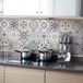 Zelfklevende Ambiance Azulejos Zelfklevende tegelstickers, cementtegels, mozaïek, wandtegels, badkamer en keuken, 24 stuks