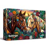 Flamingo by Trefl, Floral Gallop – puzzel van 400 stukjes