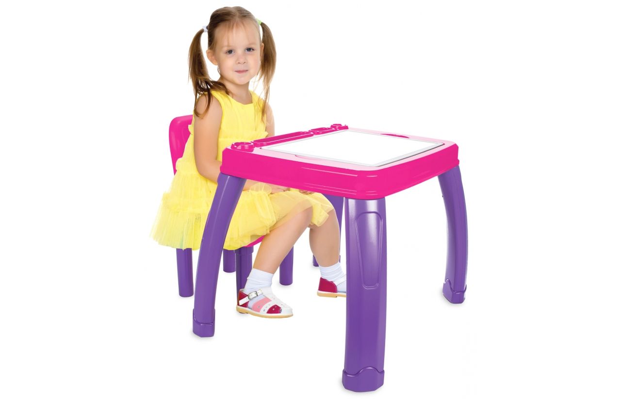 Jamara Children's Seating Group Let's Study - Pink/Purple/White - 2+ Years