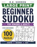 Large Print Beginner Sudoku for Seniors & Adults