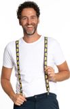 Partychimp Carnaval verkleedset bretels en strik Oktoberfest - geel - volwassenen/unisex