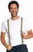 Partychimp Carnaval verkleedset bretels en strik Oktoberfest - geel - volwassenen/unisex