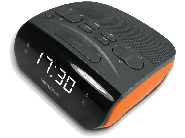 METRONIC Wekkerradio Duo Oranje