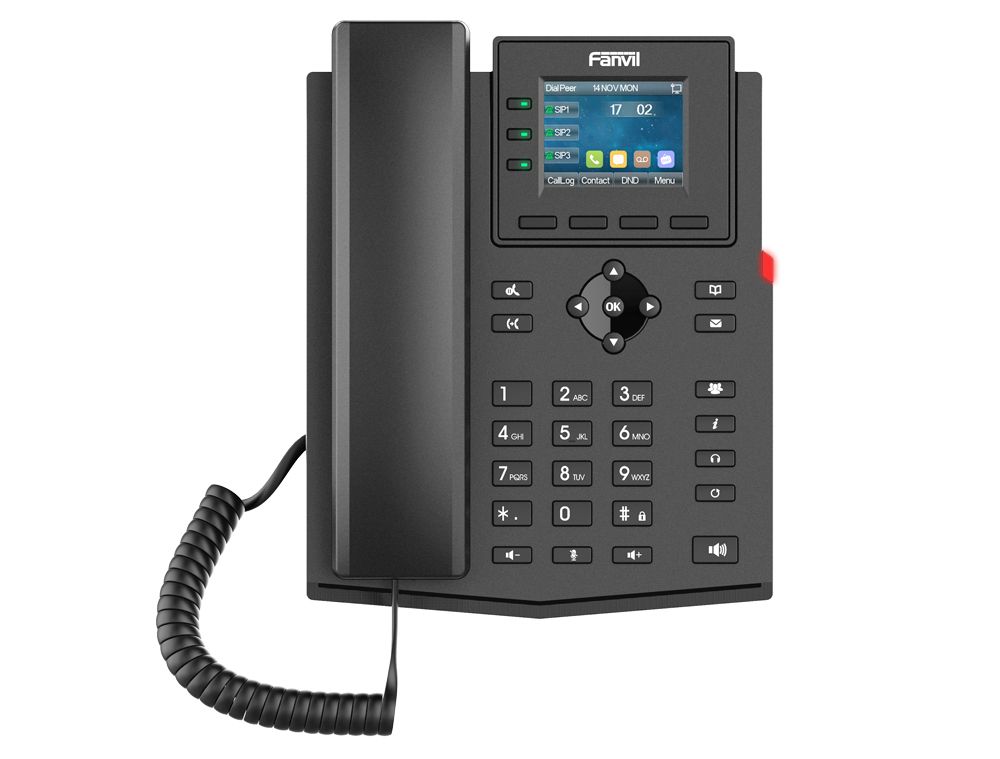 Fanvil X303W IP telefoon Zwart 4 regels LCD Wifi