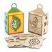 Baker Ross Herfst houten lantaarn knutsel sets - Pak van 3