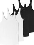 Schiesser Uncover Top met bandjes Zwart/wit 3XL