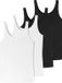 Schiesser Uncover Top met bandjes Zwart/wit 3XL