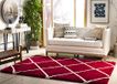 SAFAVIEH Hudson Shag Collection SGH281R Modern diamantrandrooster, pluisvrij, woonkamer, slaapkamer, eetkamer, entree, pluche, 5,1 cm dik tapijt