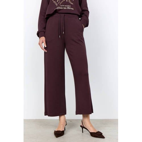 Soyaconcept wide leg broek - donkerpaars