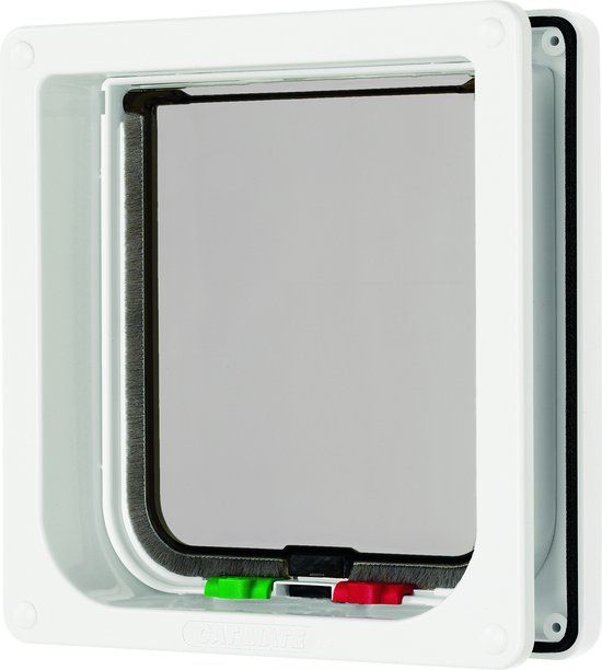 Cat Mate 235W Kattenluik - Wit - 4-voudig afsluitbaar