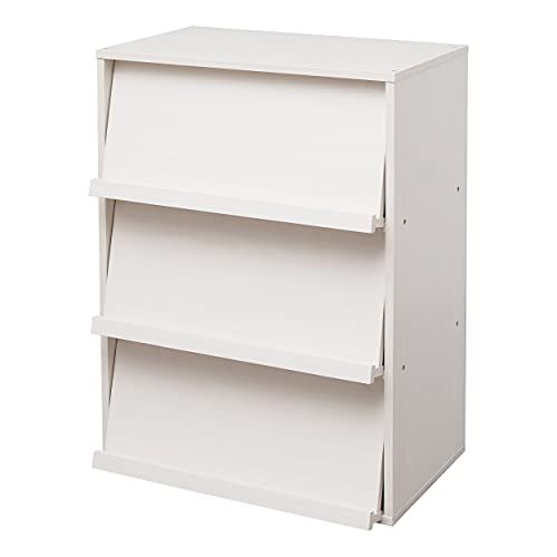 Movian Merk Amazon - Flap Rack CHR-3 - Kast met deuren en planken - Wit Eiken