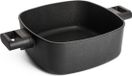 Woll Eco Logic QXR braadpan, vierkant met 2 zijgrepen - inductief -, 28 cm x 28 cm, 11 cm hoog - geschikt voor alle warmtebronnen, PFAS-vrij, antiaanbaklaag, gegoten aluminium, ovenvast