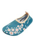 Playshoes Lage sneakers met bloemetjes voor kinderen, maat 20/21, petrol