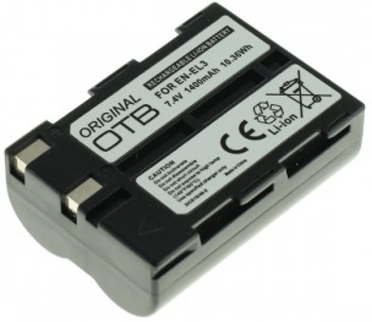 Out of the Box EN-EL3a / EN-EL3 voor Nikon OTB A-Merk batterij 1400mAh