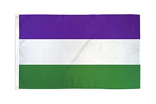 AZ FLAG Suffragettes Flag 90 x 60 cm - Women's Rights Flag 60 x 90 cm - Flags