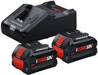 Bosch Blauw Bosch Accessoires - Set van 16A lader en 2x accu 18 V Li-Ion 8,0 Ah 1600A02X03