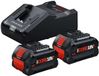 Bosch Blauw Bosch Accessoires - Set van 16A lader en 2x accu 18 V Li-Ion 8,0 Ah 1600A02X03