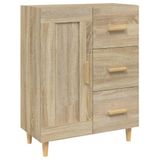 vidaXL Dressoir Sonoma-eikenhout, 69,5 x 34 x 90 cm