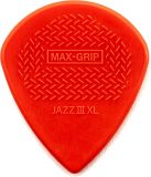 Jim Dunlop 581PXLN Jazz III XL Max Grip Plectrum 1.38 mm 6-pack
