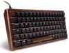 Sharkoon 100068081 toetsenbord Thuis USB QWERTZ Duits Zwart, Hout