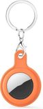 By Qubix Qubix - AirTag case gel series - sleutelhanger met ring - oranje