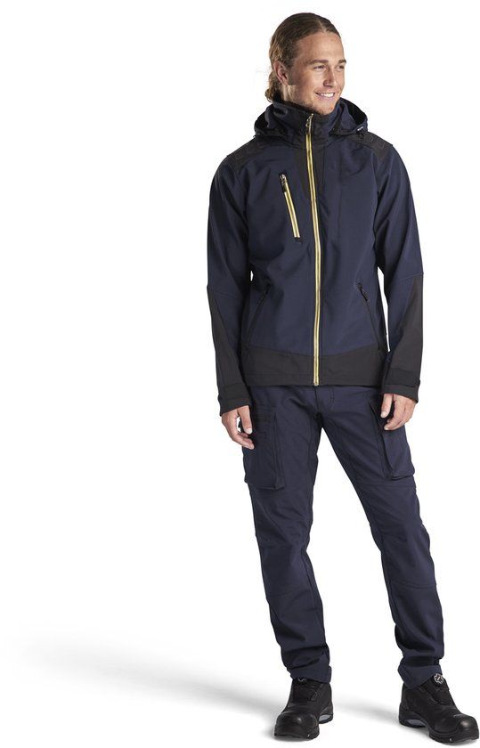 Blåkläder Softshell service werkbroek 1477-2513 - Donker marineblauw - C50