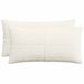 vidaXL Kussensloop 2 pcs ALMELO Crèmekleurig 40 x 70 cm corduroy