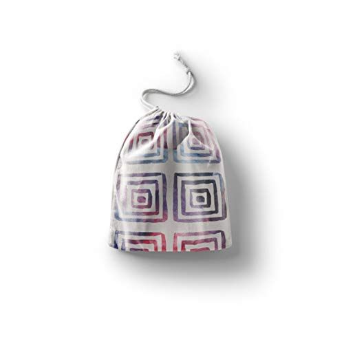 Bonamaison Bedrukte Katoenen Tas met Trekkoord - 40x50 cm