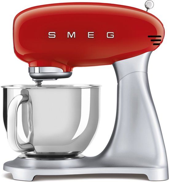 Smeg SMF02RDEU Stand Mixer - 800W - Red/Silver