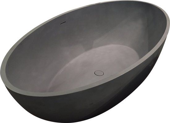 Best Design Solid Surface Oval Freestanding Bathtub - 180x85cm - Lava