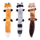 ZippyPaws ZippyPaws Skinny Peltz Groot 3-Pack Hondenspeelgoed - Vos, Wasbeer en Eekhoorn