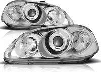 Viking Choice Honda Civic Koplampen Dual Halo Rims 95-02 Angel Eyes Chroom