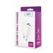 SETTY GSM106083 Chargeur rapide universel AC pour appareils mobiles, blanc