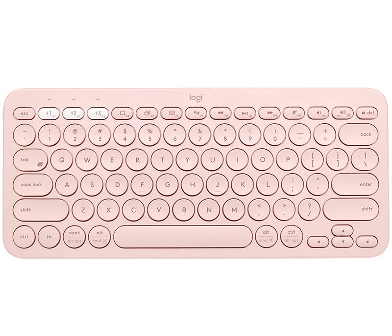 Logitech K380 Multi-Device - Italiaans QWERTY Bluetooth Toetsenbord - Roze