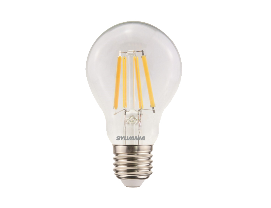 Sylvania Ledlamp - E27 - 806 lm - dimbaar - bol - doorzichtig