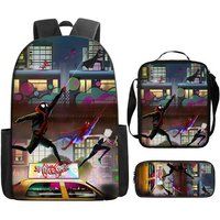 SZSMART Rugzak SZSMART MODEL Spider-Man gemodelleerd gemodelleerd driedelige rugzakset