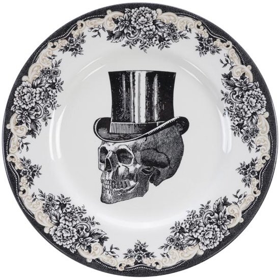 Tokyo Design Studio - Skull Design Top Hat Plate 28x2.3cm