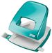 Petrus 624327 Kantoorboormachine met geleiderail en formatmarkeringen, geperforeerd 30 vel, metaal, WOW-serie, turquoise