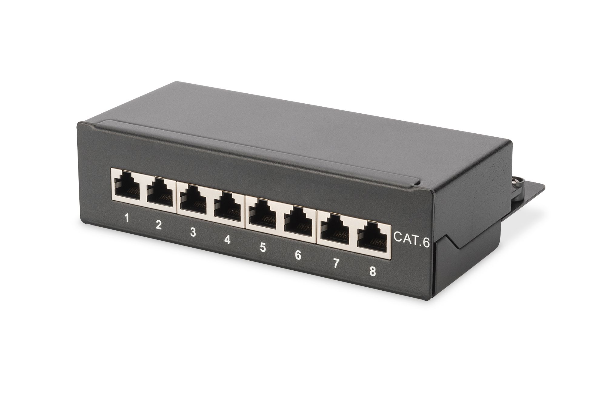 Assmann DN-91608SD - Patch paneel - RJ-45 - Zwart