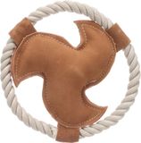 HS Flamingo HS Leder Swa Frisbee Bruin 17x17x3CM
