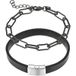 Marc Lauder Bracelet cuir véritable/acier inoxydable