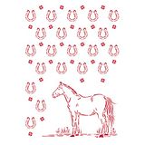 Stamperia International G Stencil-Romantische Hoefijzers Patroon, Diverse, A4