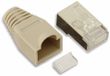 Goobay CAT5e RJ45 connector afgeschermd + tule grijs - per stuk