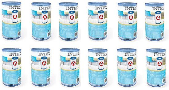 Merkloos / Sans marque Intex 29000 Filter Cartridge Type A - 12 Pack - For Pools 244/305/366 cm