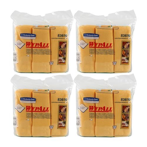 WypAll 8394 Microfiber Cloths - Yellow - 24 Pieces