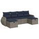 VidaXL 3325627 Tuinmeubelset Marineblauw Kunststof Staal