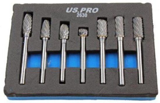 US.PRO tools by Bergen Stiftfrezenset hardmetaal 7-delig