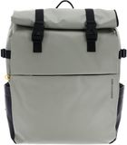 MANDARINA DUCK Eco Coated Backpack Mud Grijs