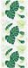 vidaXL Doucherolgordijn 110x240 cm Groene bladeren