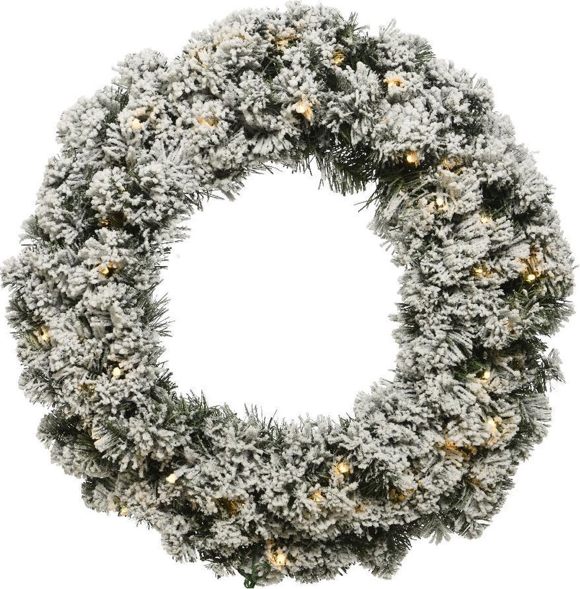 Everlands Kerstkrans Imperial besneeuwd 50cm 50LED